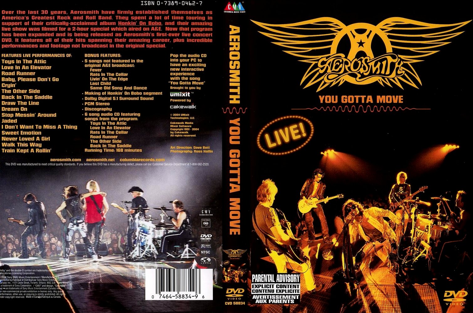Aerosmith dvd. Turbofunk-gotta move. You gotta move. You gotta move. Gotta move.