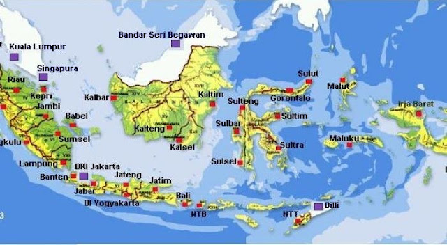 34 Jumlah Provinsi Di Indonesia Beserta Ibukotanya