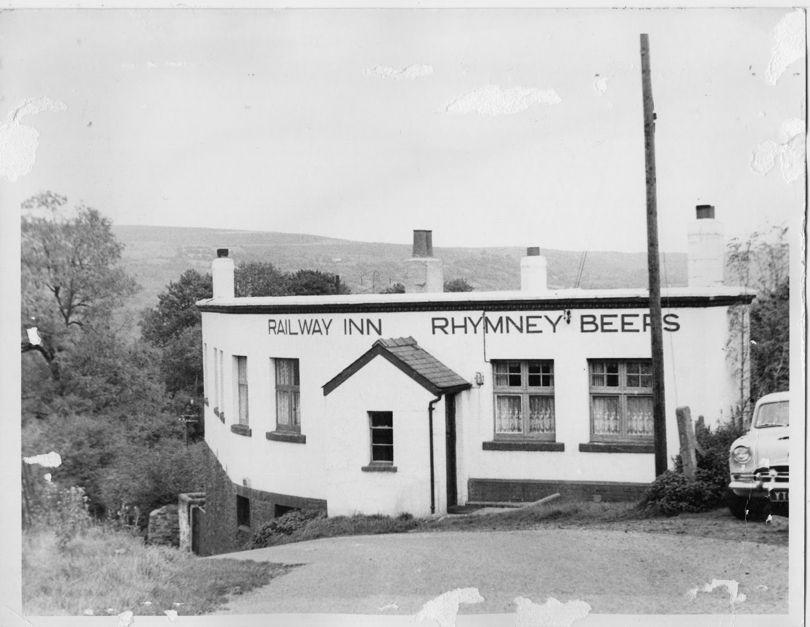 Brew Wales Now and Then, former Railway Inn, Gilwern