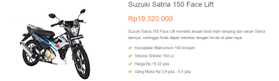 Suzuki Satria 150 Face Lift