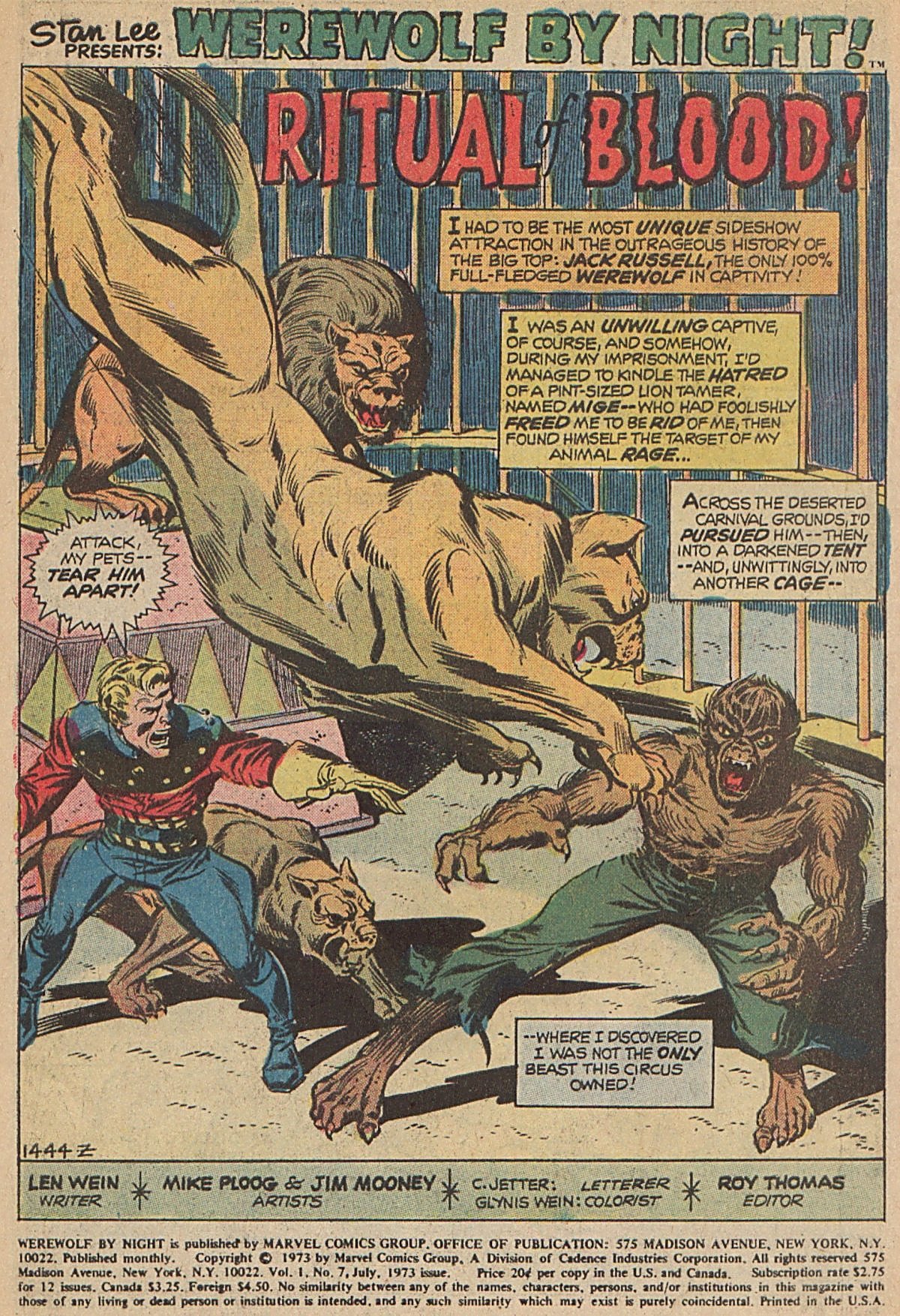 Read online Werewolf by Night (1972) comic -  Issue #7 - 2