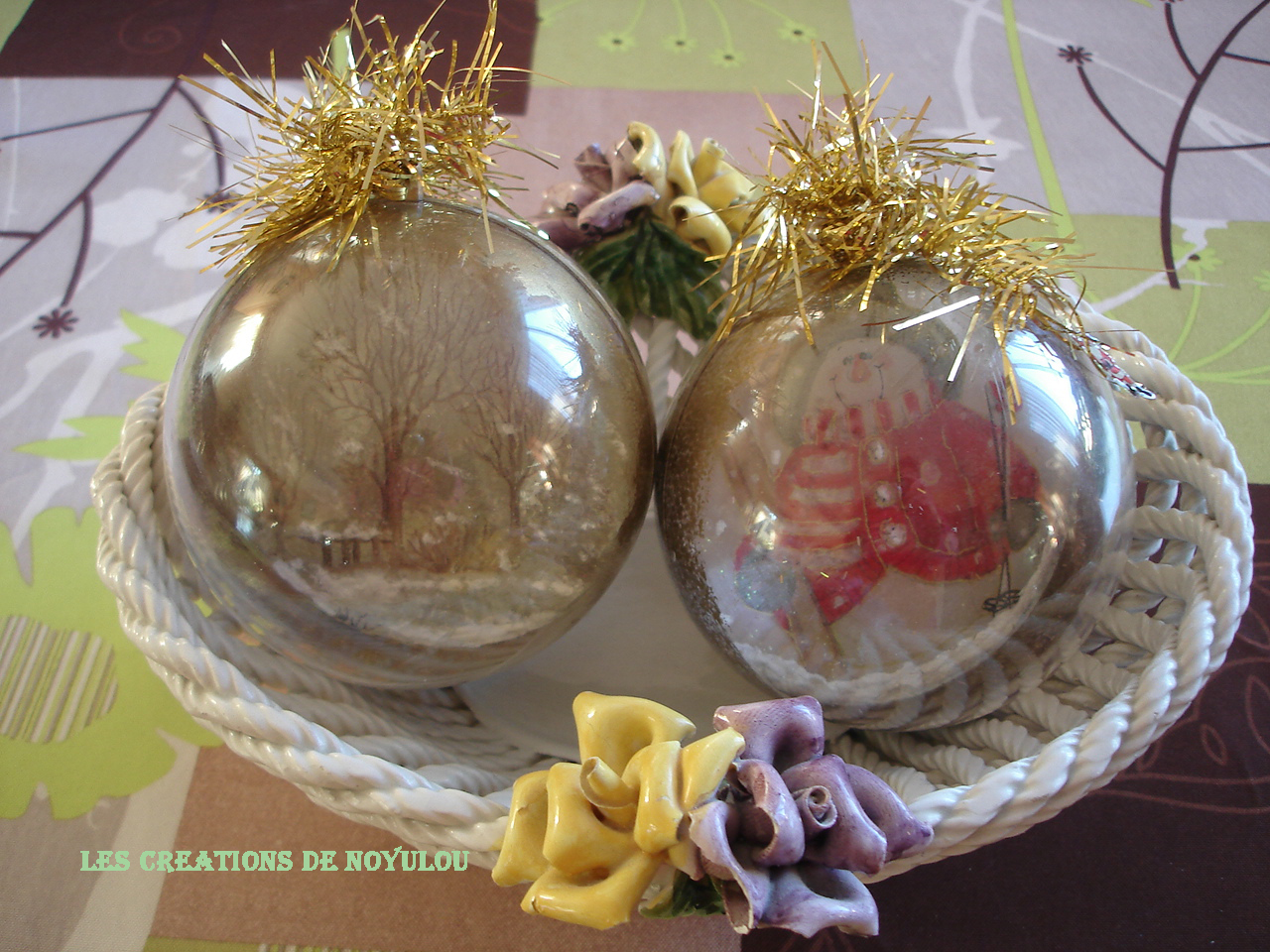 LES CREATIONS DE NOYULOU: Boules serviettage