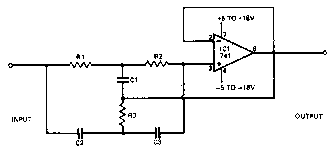Audio Rejection filter Circuit | Electronic Circuit Diagrams & Schematics