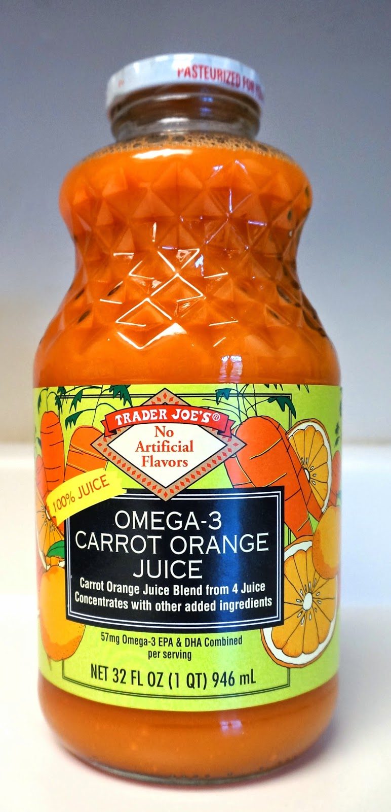 Exploring Trader Joe's Trader Joe's Omega3 Carrot Orange Juice