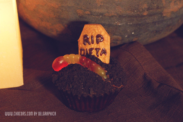 RIP dieta - cupcakes oreo - halloween