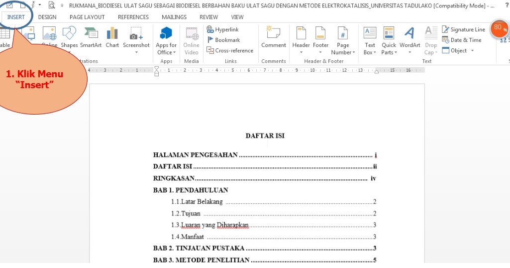 Cara Membuat Nomor Halaman Romawi Dandalam 1 File Word - Mobile Legends