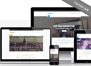 Screenshots of the free SmartOn for Joomla Templates Responsive.