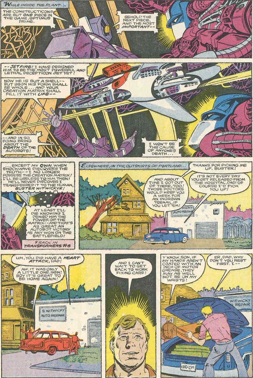 Read online The Transformers (1984) comic -  Issue #10 - 10