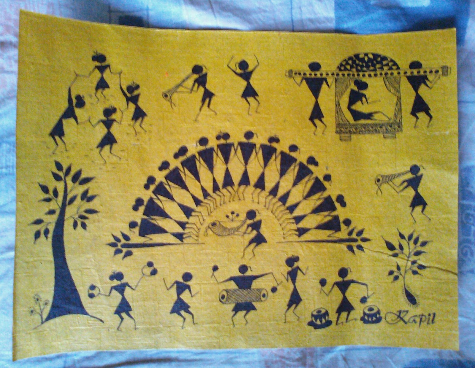 Bidai Celebration Warli Painting Sirf Hand Made