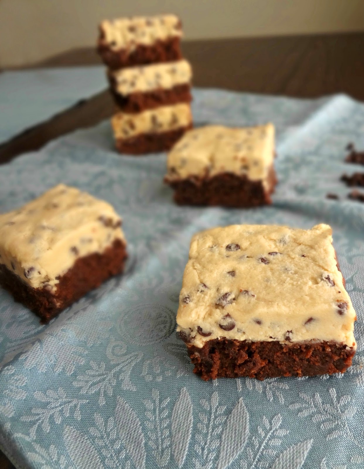 The Cooking Actress Chocolate Chip Cookie Dough Brownies