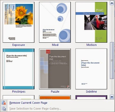 Cara membuat cover makalah yang menarik di Microsoft word 2007