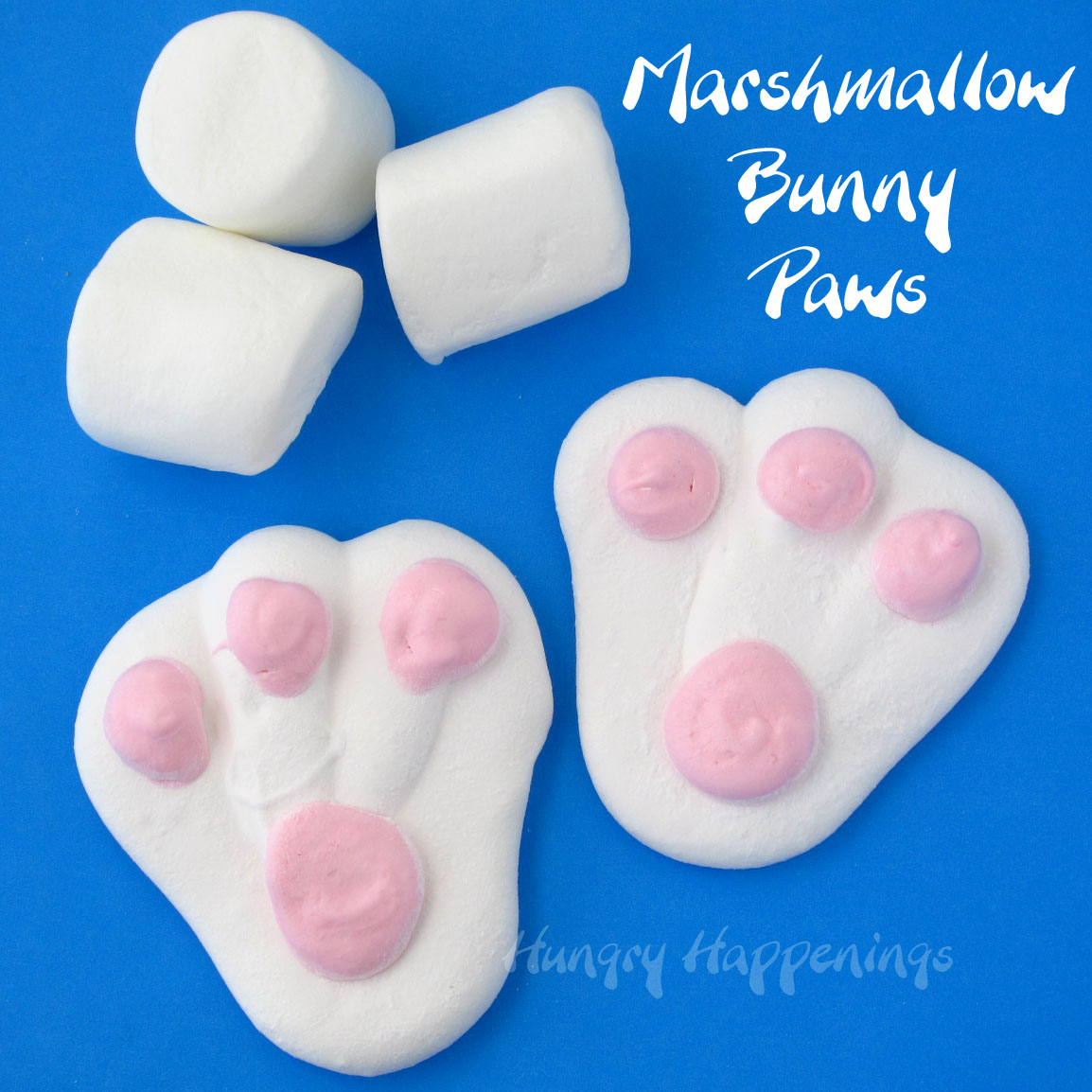 Homemade Marshmallow Easter Bunny Paws Hungry Happenings