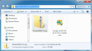 Install Pluck PHP CMS on windows XAMPP tutorial 4