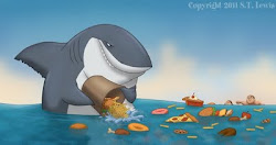 chumming humans lewis shark accused