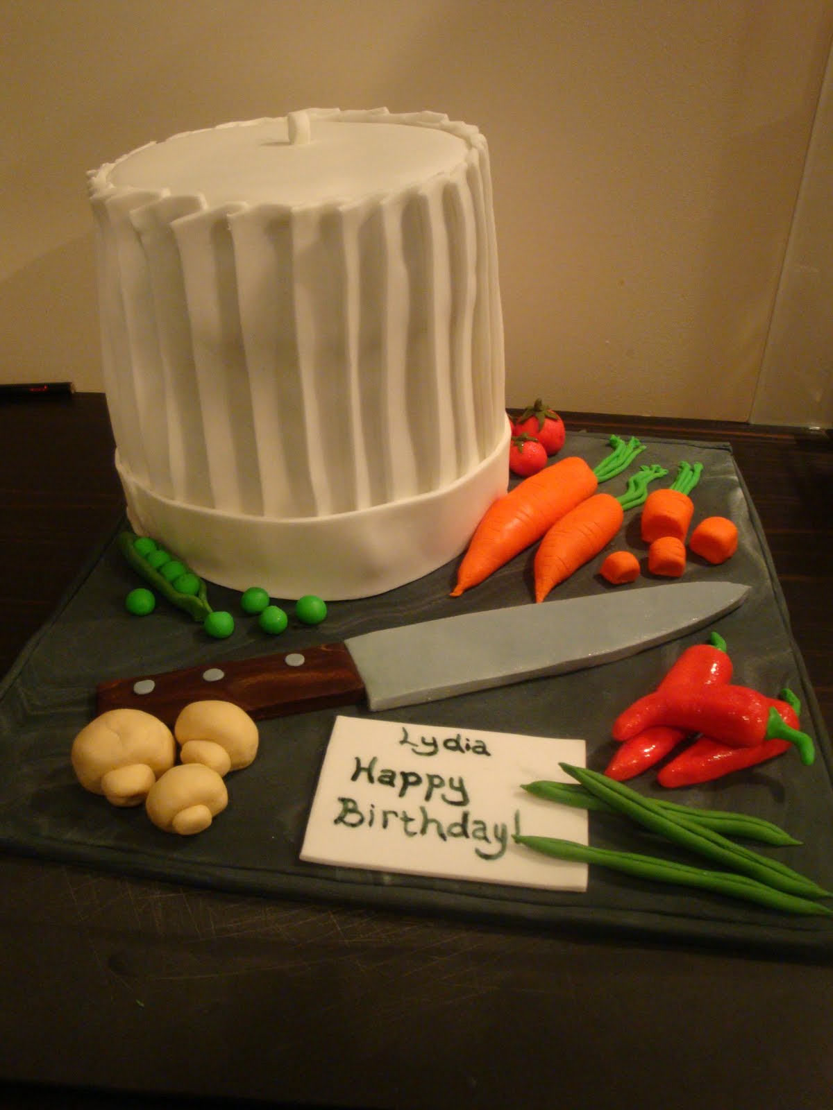 Mrs Woolley's Cakes Chefs Birthday cake