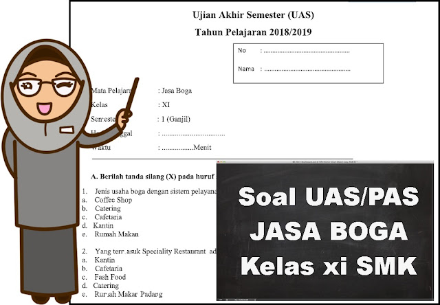 Soal Uas Jasa Boga Kelas Xi Smk Semester 1