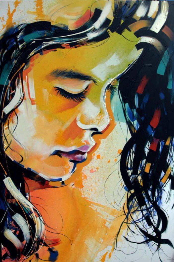Портрет акрилом. Colin Staples 10 Портрет акрилом. Colin Staples 9