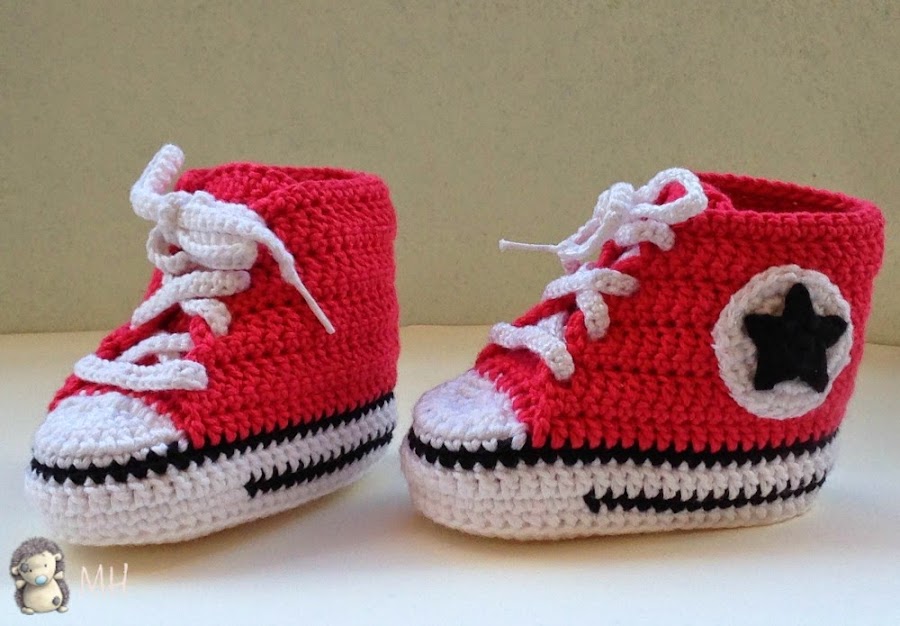 Converse a Crochet para Bebé, Tutorial |