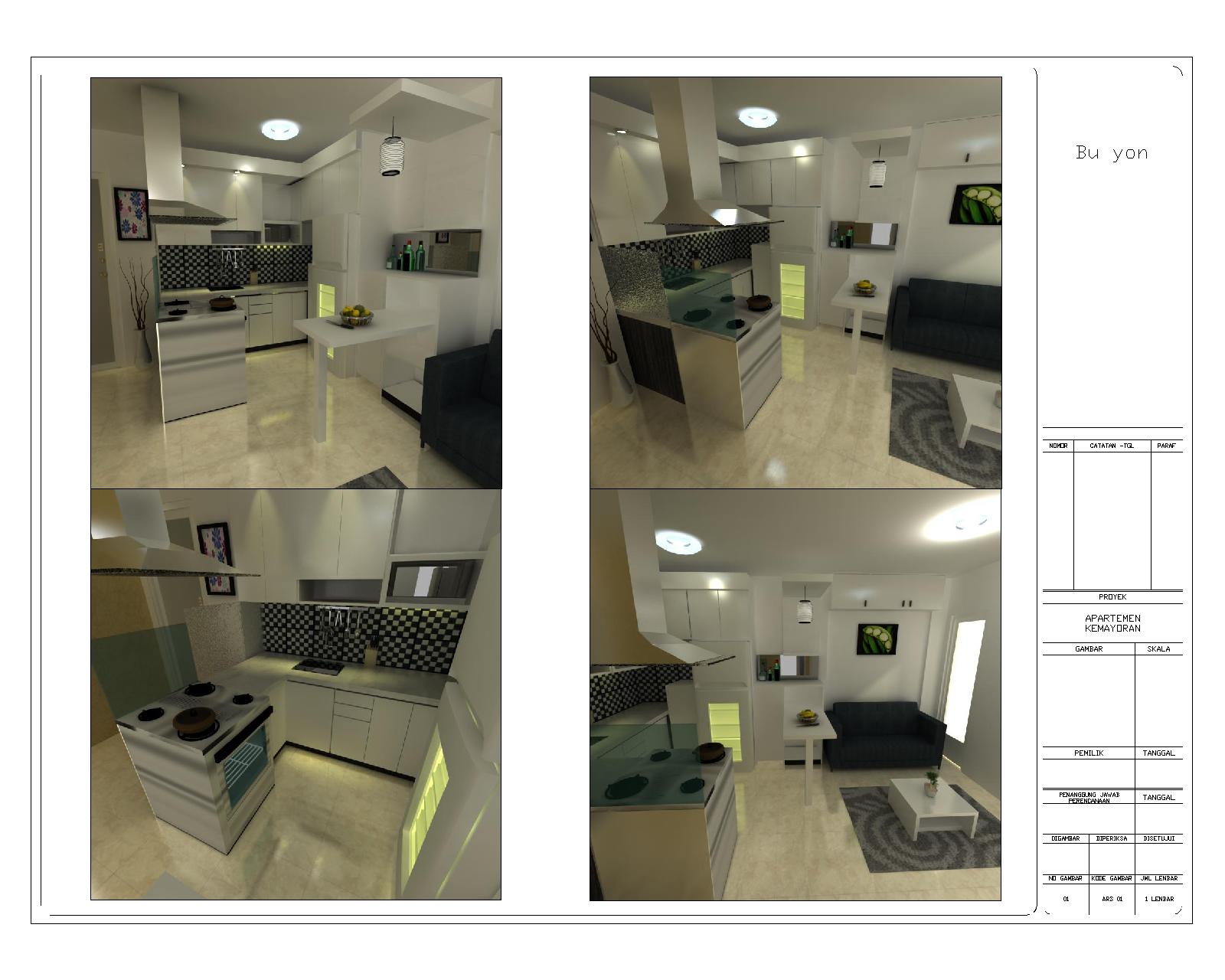 Desain Apartemen 2 Kamar Gambar Desain Rumah Minimalis