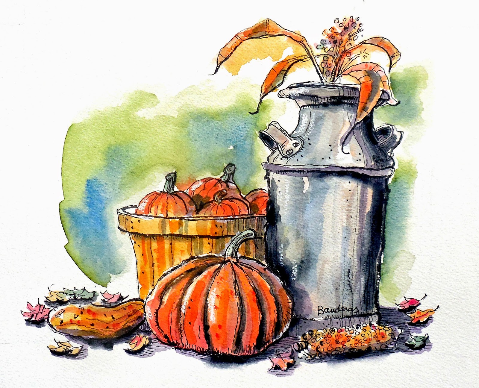 Terry's Ink and Watercolor ink and watercolor