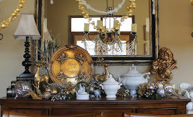Southern Seazons Silver And Gold Dining Room
