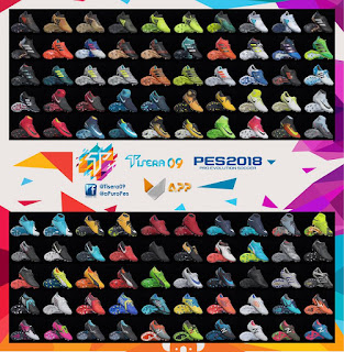 PES 2018 Boot Pack v.2 by Tisera09 Boots & Gloves