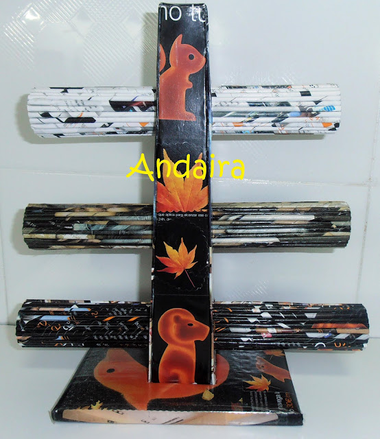 Andairadas: Organizador de pulseras hechos con rollitos de papel