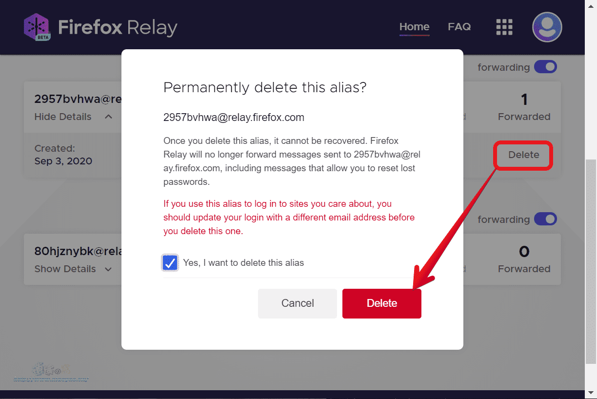 Firefox Relay 免費中轉信箱服務，保護信箱避免外洩杜絕垃圾信件