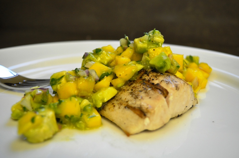 The Ginger Snap Girl Mahi Mahi with Mango and Avocado Salsa
