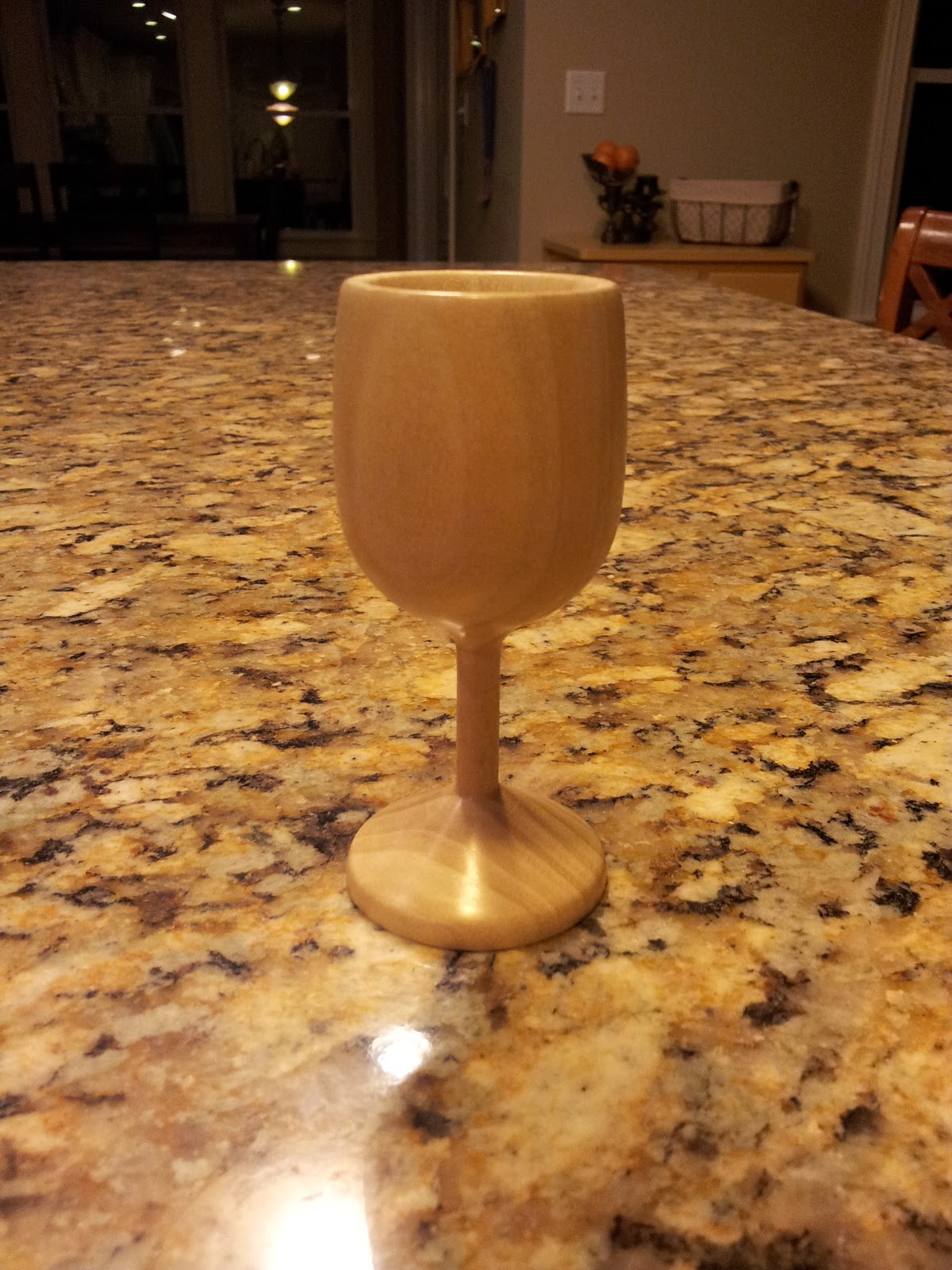 Chad's Lathe practice, small wine glass