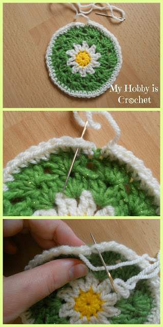 Crochet Daisy / Flower Coaster -  Free Pattern with Tutorial