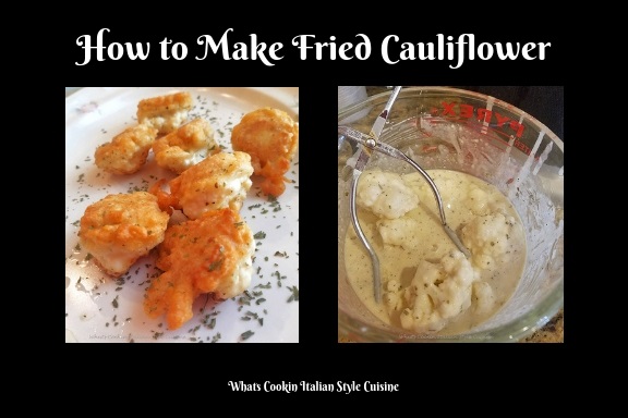 this is how to make a batter fried cauliflower recipe pan fried in vegetable oil.