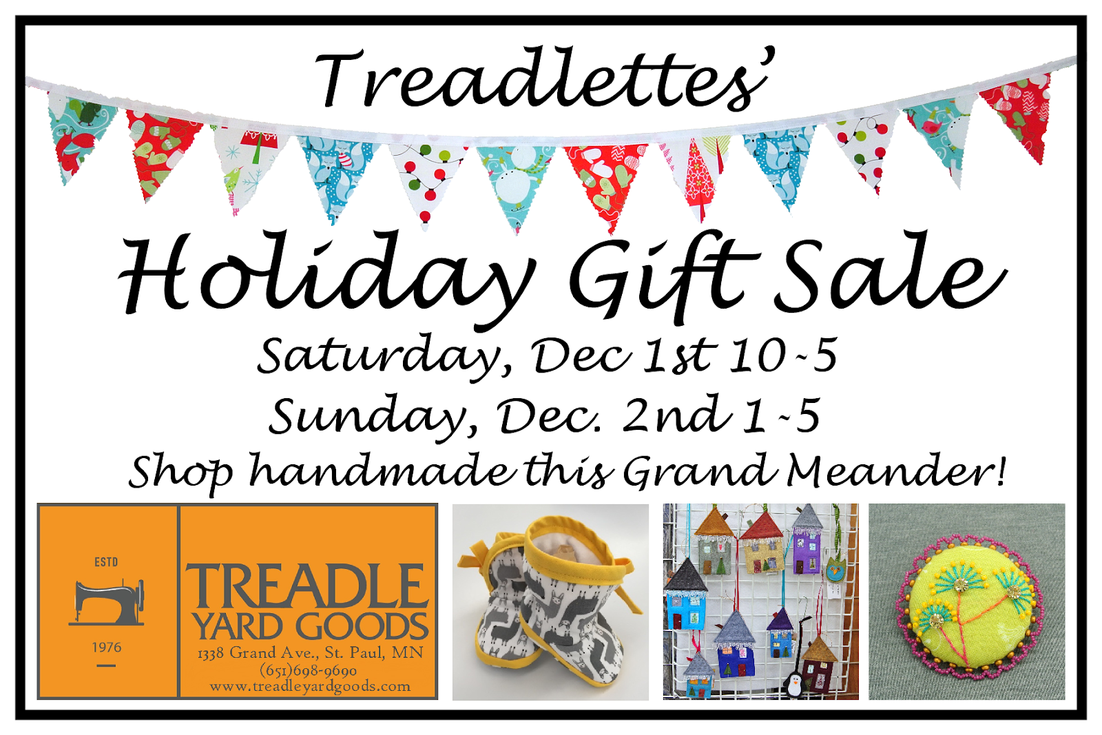 Treadle Yard Goods Holiday Gift Sale!
