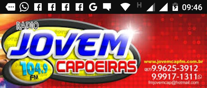 OUÇA AQUI A RÁDIO  JOVEM CAPOEIRAS FM