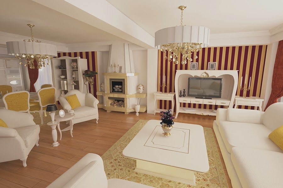Amenajari interioare case vile stil clasic - Design interior living modern