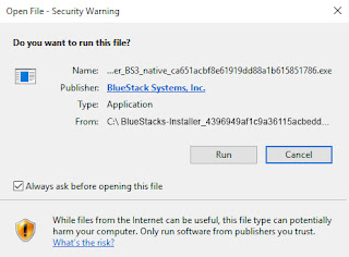 installation procedure of bluestack