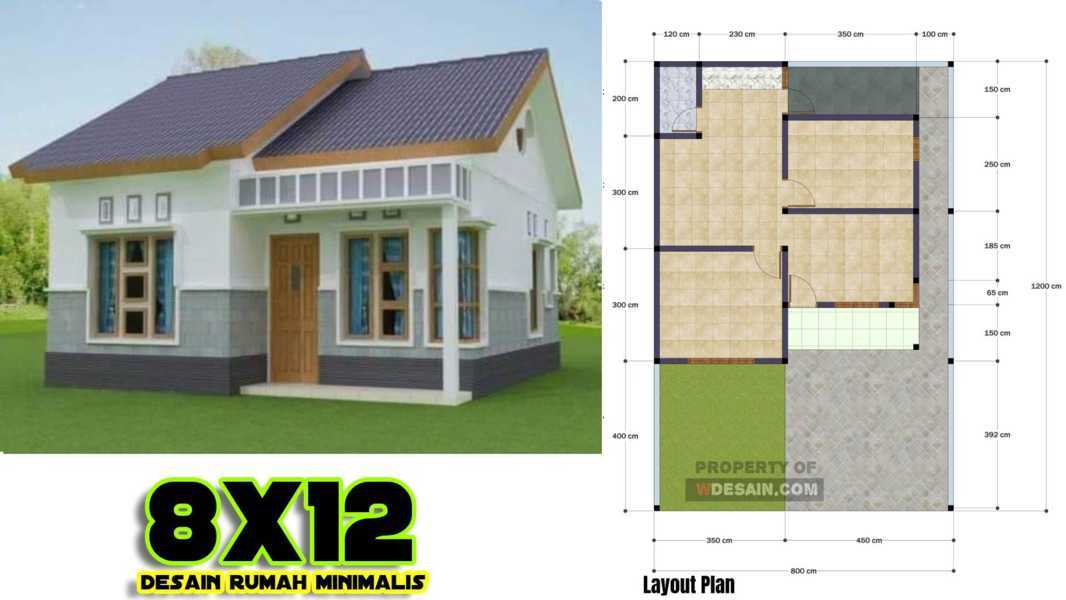 Ukuran 5X12 Denah Rumah 2 Lantai Mungil / Desain Rumah