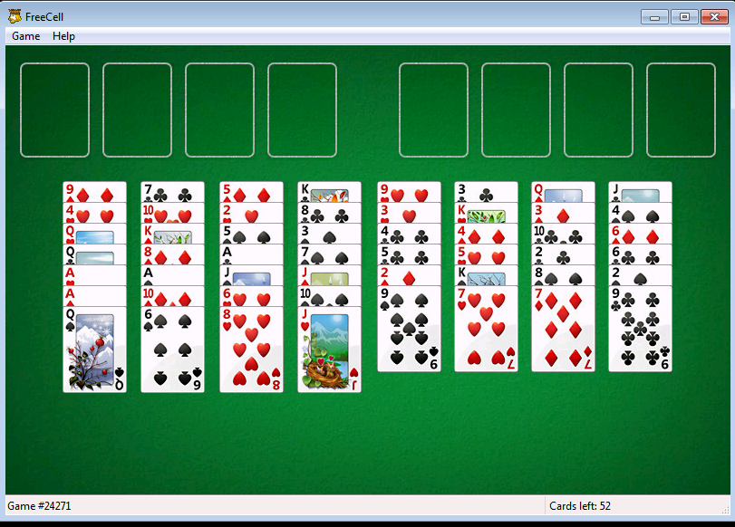 Play Freecell Windows XP