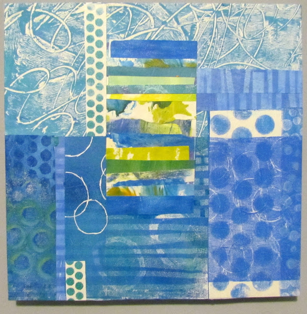 Melody Johnson: Cardivest and Blue Collage #3