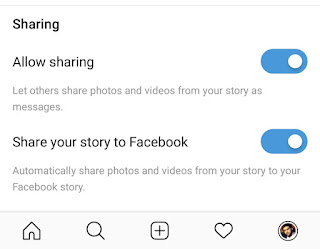 Enable Facebook story sharing feature