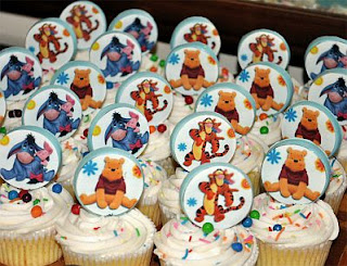 Cupcakes de Winnie Pooh para Fiestas Infantiles