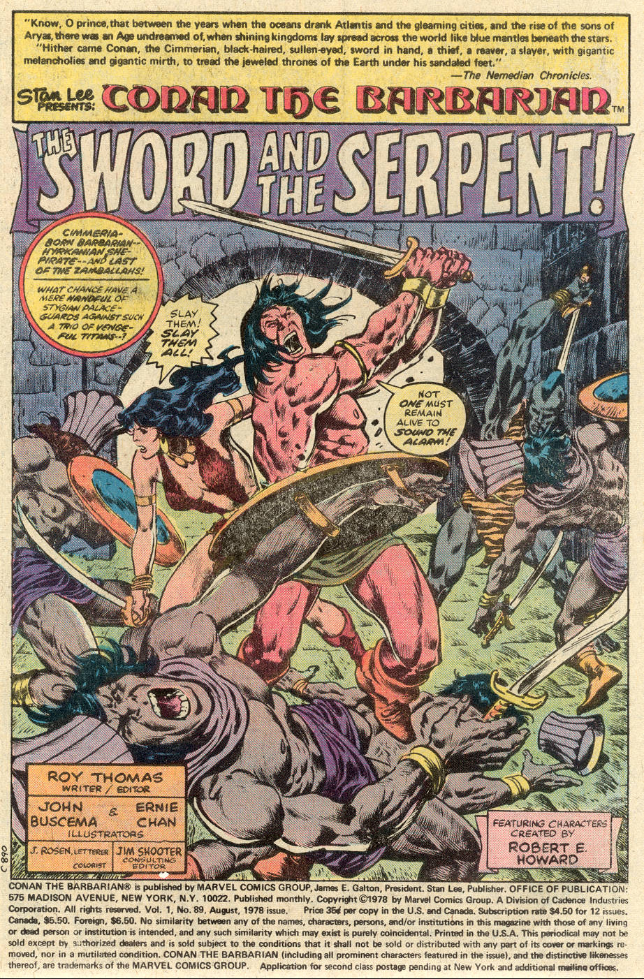 Read online Conan the Barbarian (1970) comic -  Issue #89 - 2