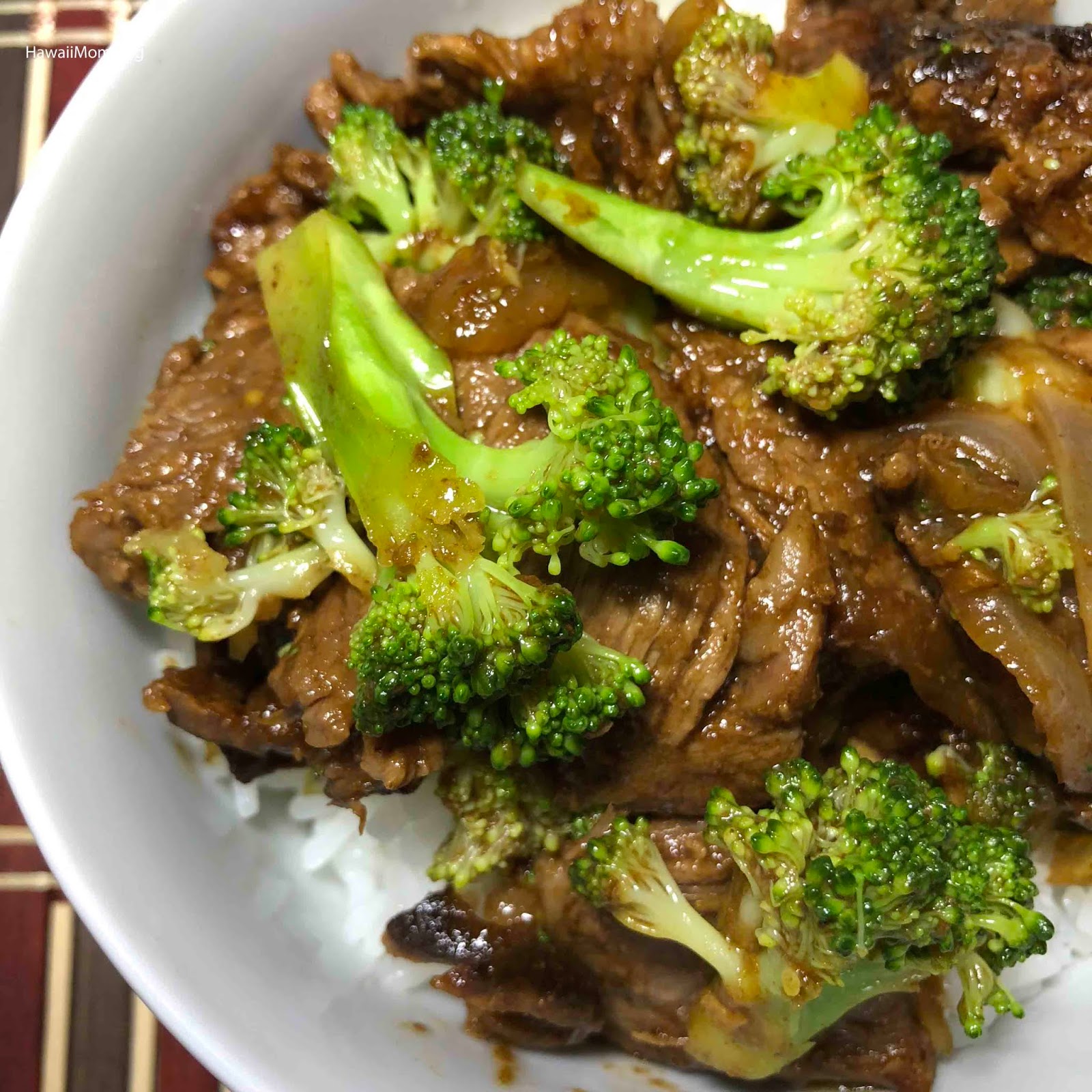Hawaii Mom Blog Instant Pot Beef Broccoli