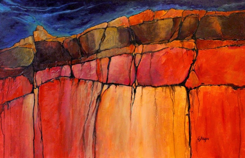 Carol Nelson Fine Art Blog Abstracted Landscape Grand Canyon 4