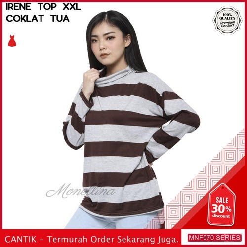 MNF070A101 Atasan Top Wanita Irene Salur Jumbo Xxl 2019 BMGShop