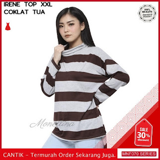 MNF070A101 Atasan Top Wanita Irene Salur Jumbo Xxl 2019 BMGShop