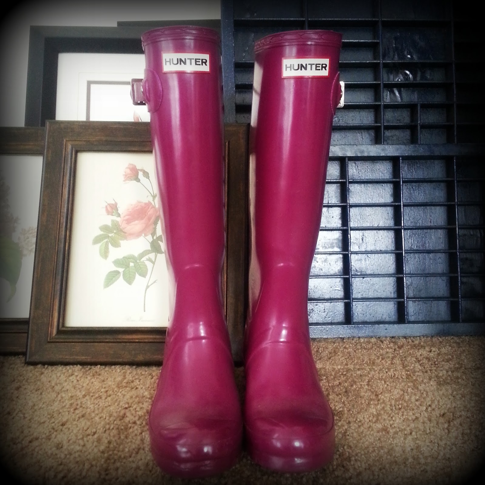 monogram hunter boots