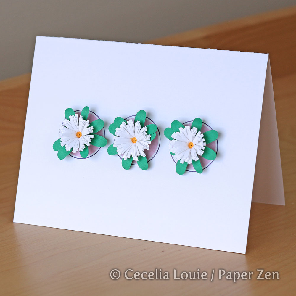 to Paper Zen Cecelia Louie Quilling Fringed Flower 2 How