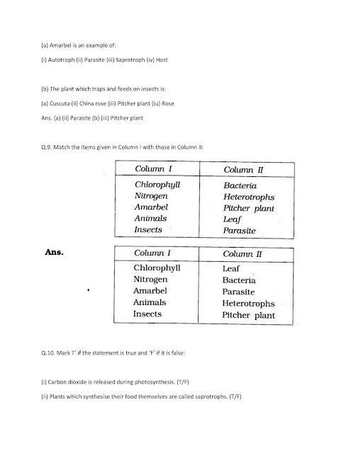 NCERT Solutions Of Class 7 SCIENCE Chapter 1 Nutrition In Plants  03