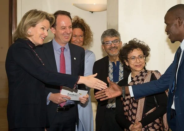 Queen Mathilde attended the 20th anniversary events of Enabel, the Belgian development agency at Bozar in Brussels
